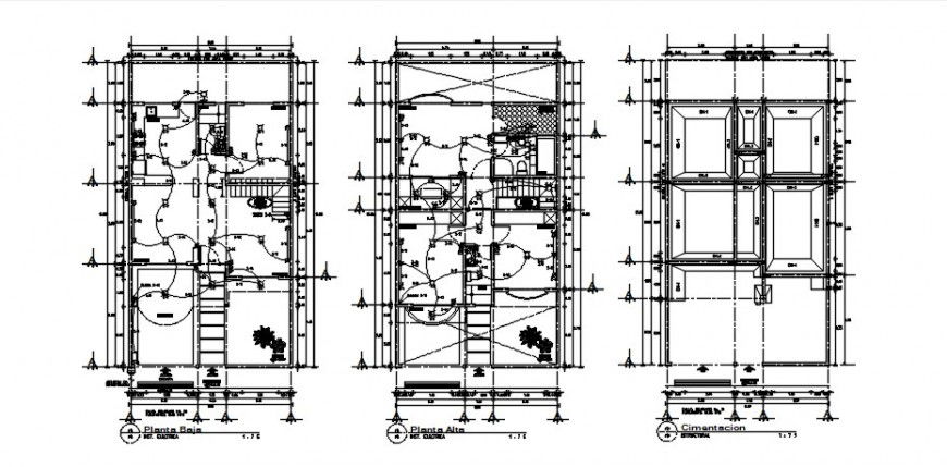 2d CAD electrical installation details in apartment dwg file