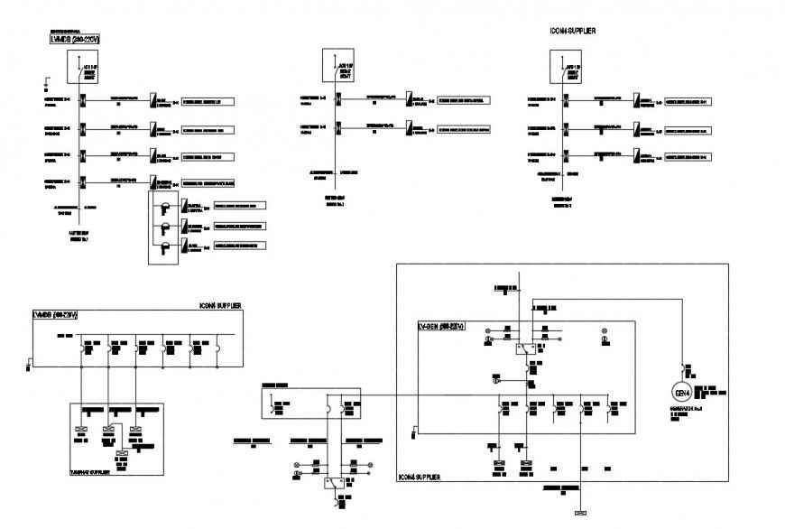 2d CAD electrical wirings detailing dwg file