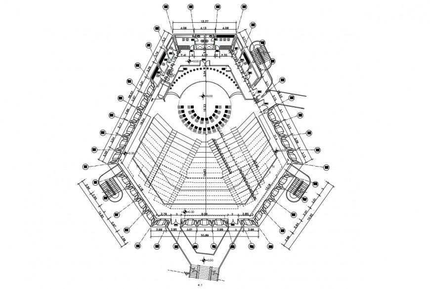 2d cad file of convection center autocad software
