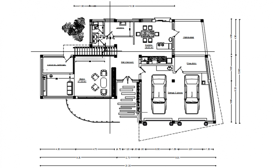 2d CAD house plan drawings details in autocad software file