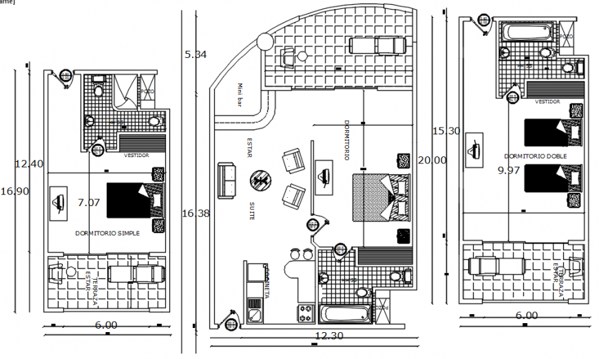 2d CAD plan drawings of bedroom autocad software file