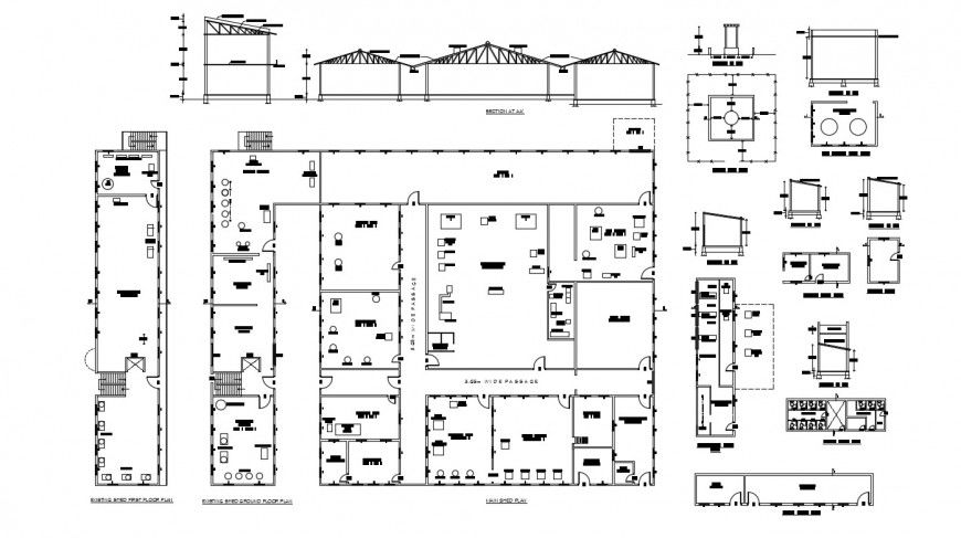 2d cad Plan of the factory in dwg file