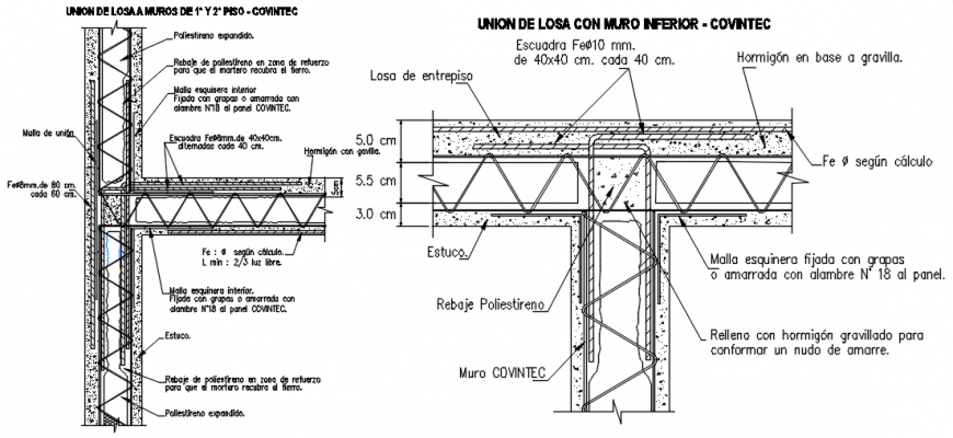 2d CAD RCC structure detailing drawings in autocad software file