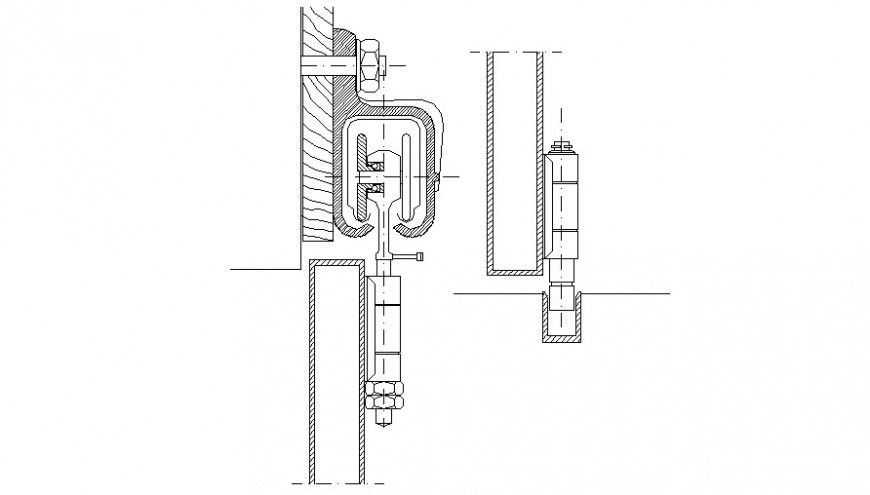 2d CAD structural blocks drawings joints and connections dwg file