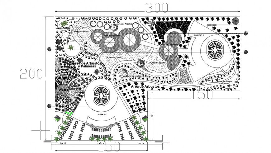 2d cd drawing of botanic park elevation autocad software