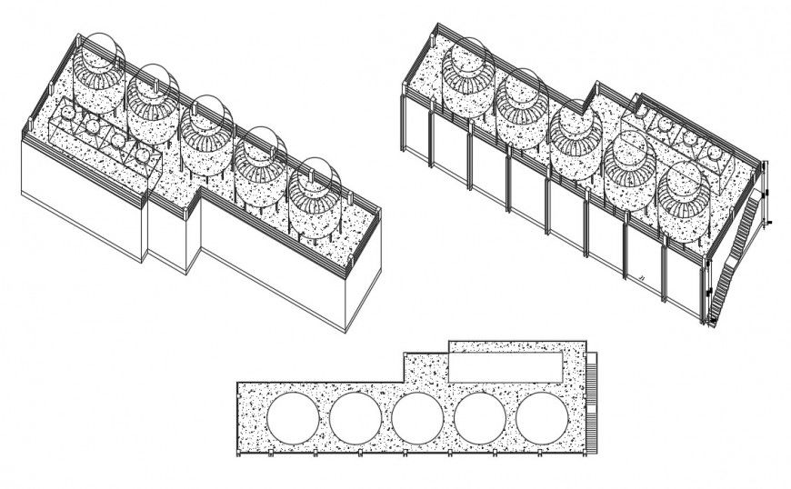 2d chiller building autocad file
