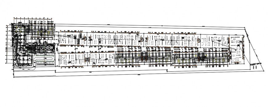 2d Club house working plan cad file