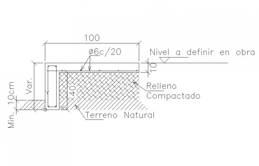 2d construction block of reinforcement detail autocad file