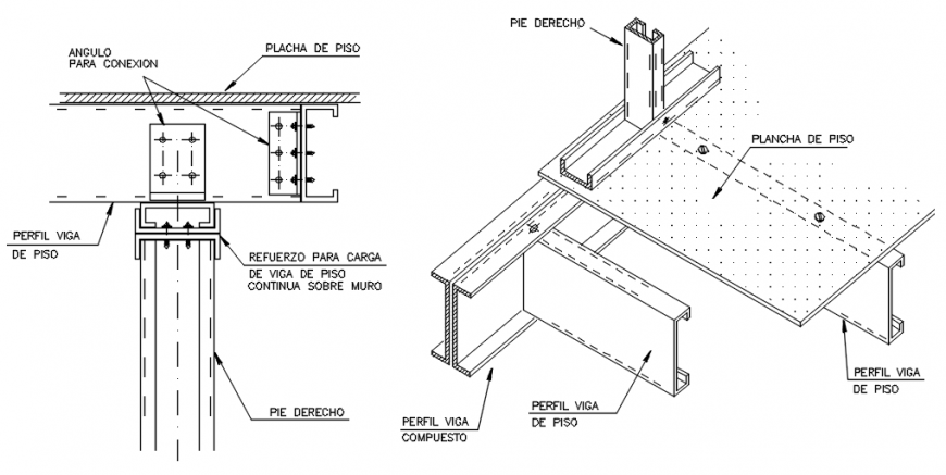 2d construction joints detail drawings in autocad software file