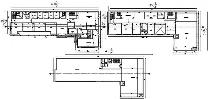 2d corporate office building floor detail cad file