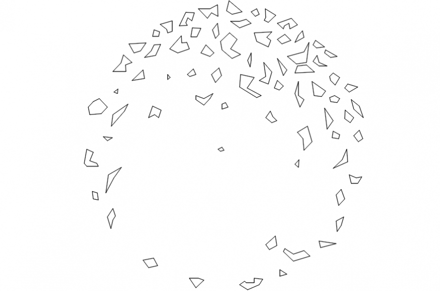 2d detail of tree shade leaves