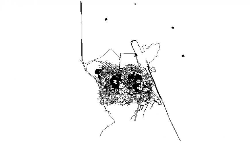 2d detailing drawings of an area layout details in autocad file