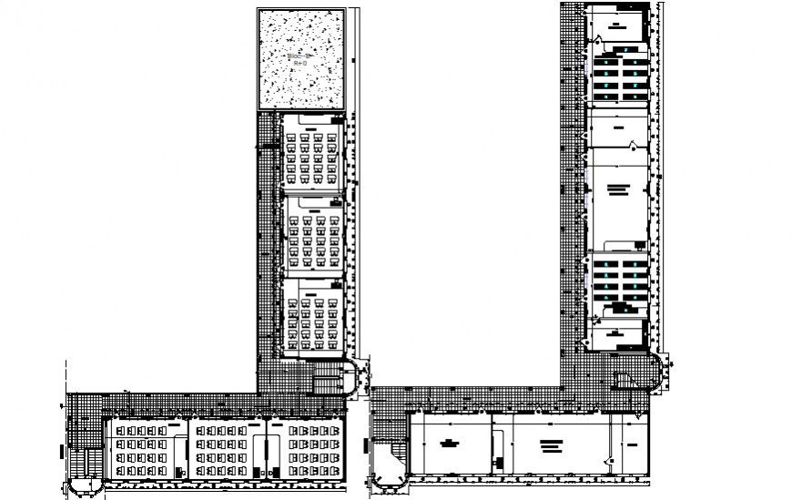 2d drawing details of commerce building units autocad software file