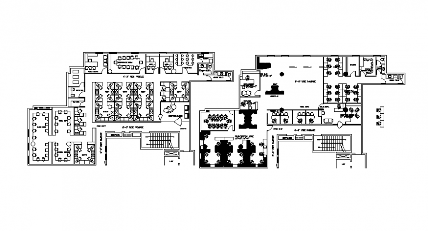 2d drawing details of co-operating building blocks dwg file