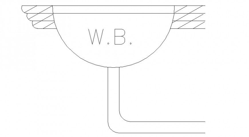 2d drawing details of washbasin sanitary units dwg file