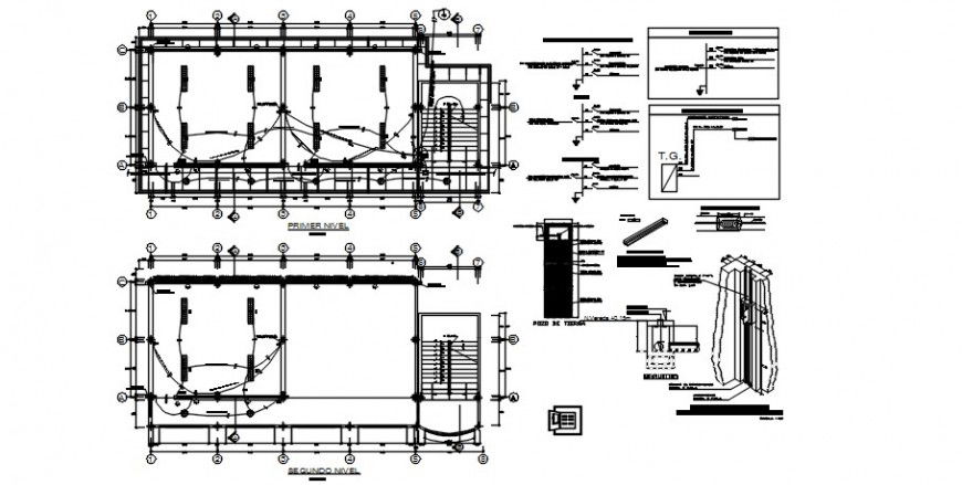 2d drawing of electrical installation layout plan dwg autocad file