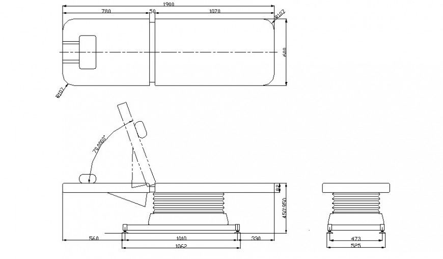2d drawing of single bed detail drawing in autocad software