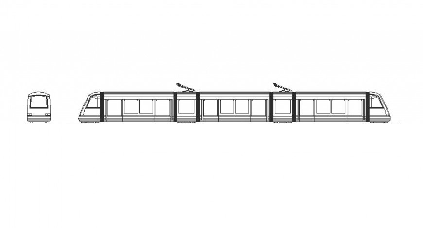 2d drawing of transportation units in autocad software
