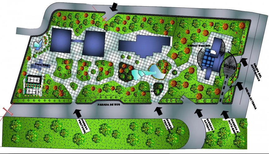 2d drawings details of a commercial building area dwg file