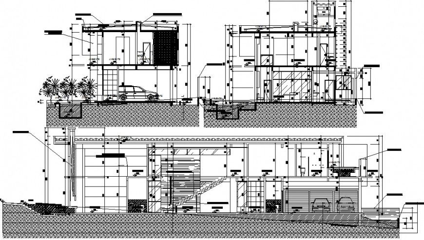 2d drawings details of apartment section autocad file
