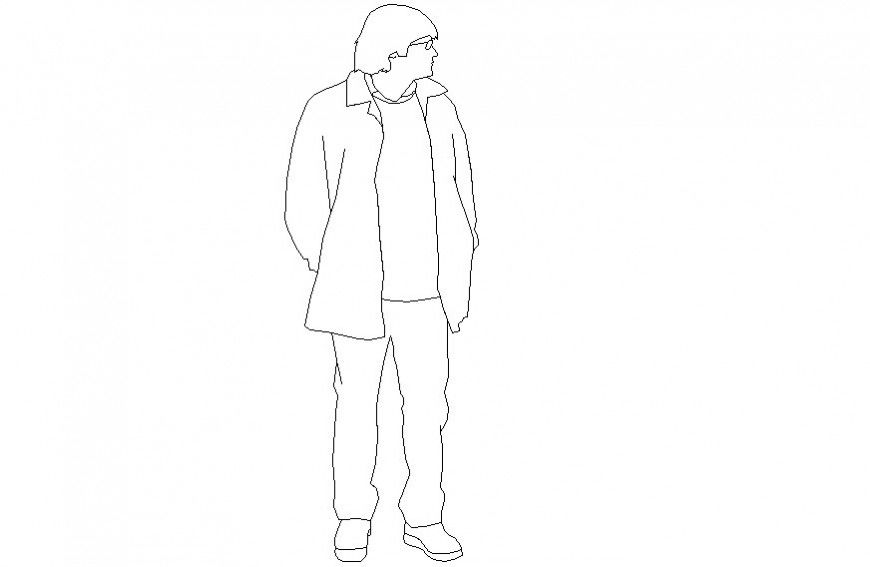 2d drawings details of CAD people blocks dwg autocad file