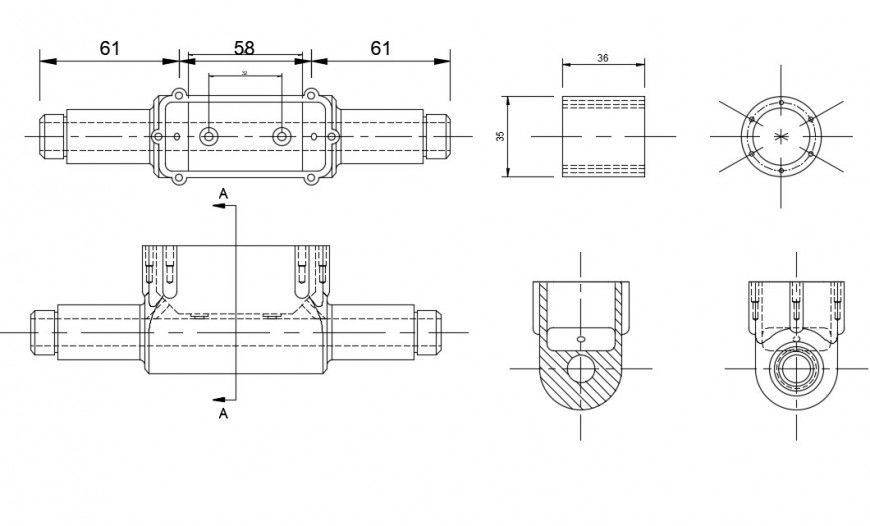 2d drawings details of mechanical CAD blocks dwg autocad file