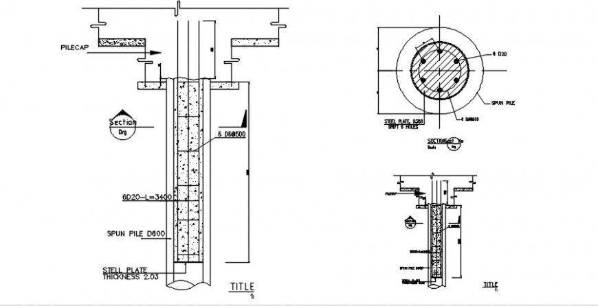 2d drawings details of reinforcement RCC structural dwg file