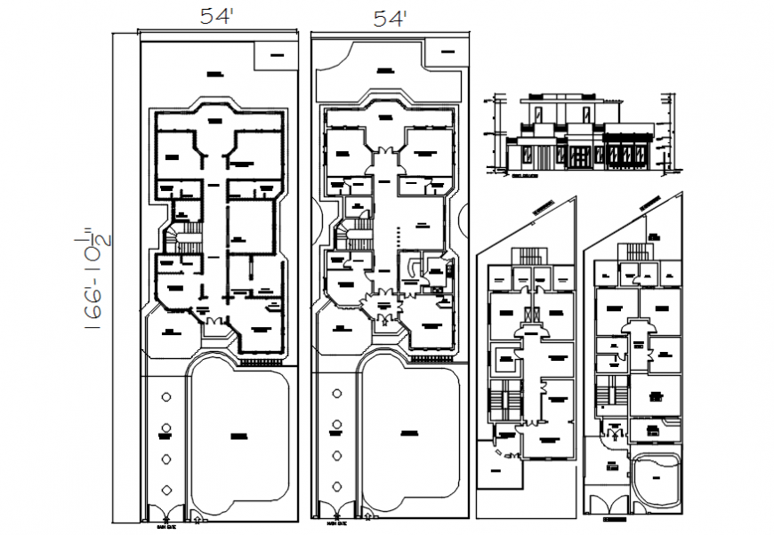 2d drawings details of apartment plan and elevation dwg autocad file