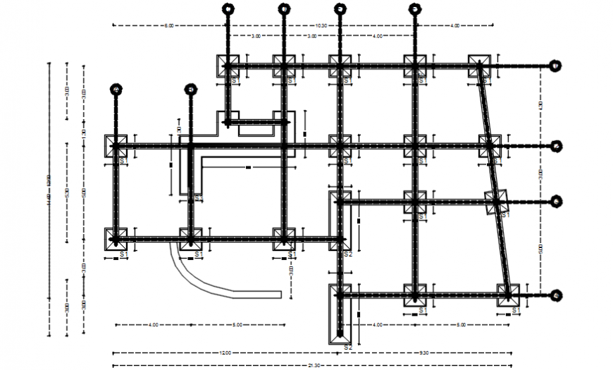 2d drawings details of column installation dwg autocad file