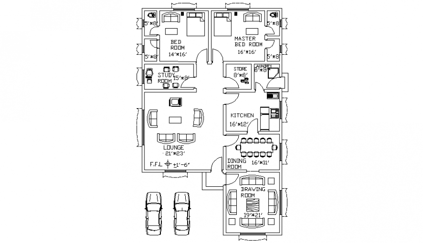 2d drawings details of house layout floor plan autocad file