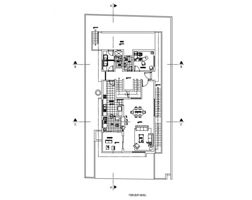 2d drawings details of house layout plan dwg autocad file