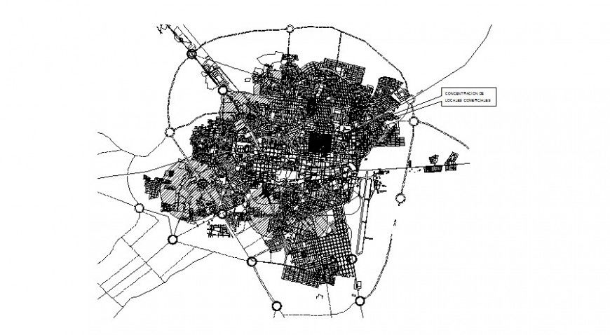 2d drawings layout plan of a topographical area autocad software file