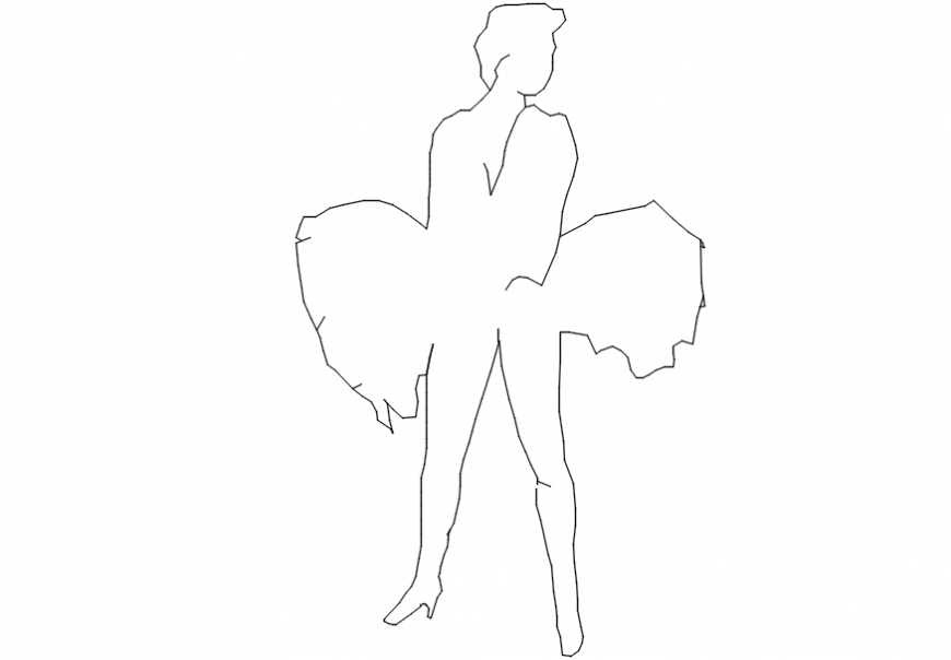 2d Drawings model of people blocks AutoCAD file