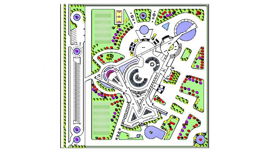 2d drawings of area detailing plan in autocad dwg file