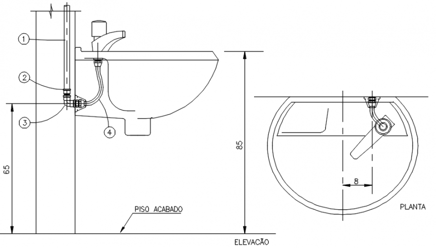 2d elevation drawings details of sanitary units dwg autocad software file