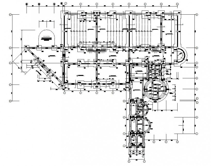 2d floor foundation detail cad file