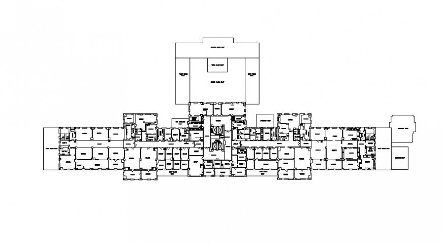 2d hospital floor 2d details unit AutoCAD file