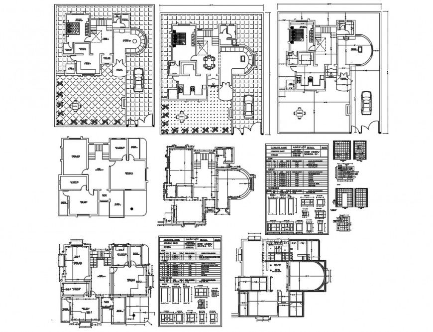2D Floor Plan of Multi-Story Apartment Building AutoCAD Drawing