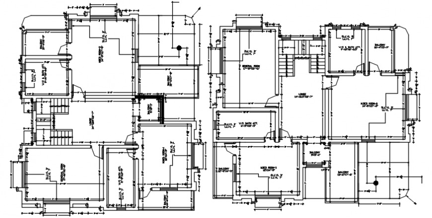2d Layout plan of residential autocadfile