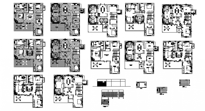 2d Layout plan of residential house autocad software file