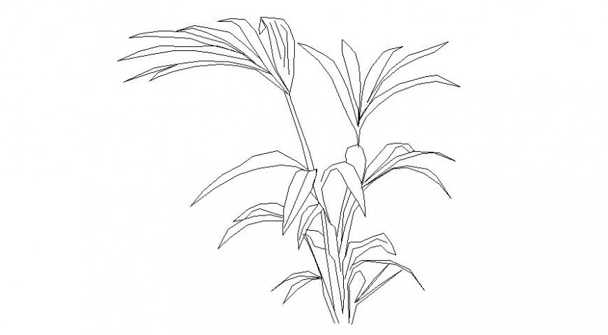 2d leaves of tree cad unit autocad file