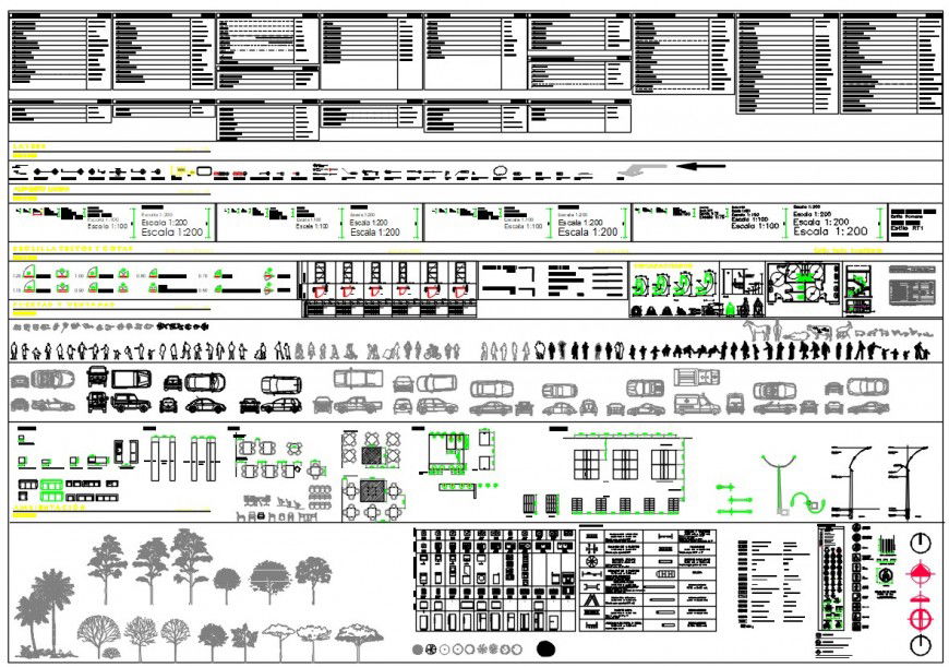 2d miscellaneous cad blocks dwg file
