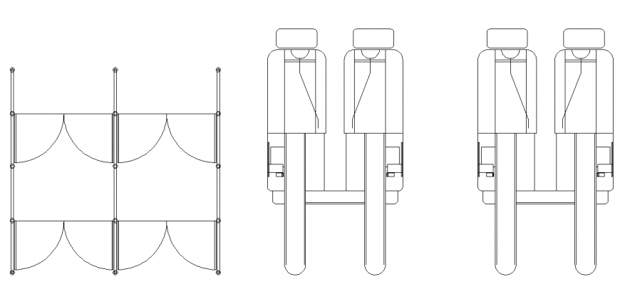 2D Open Door Block Design