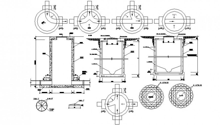 2d Roof construction detail dwg file