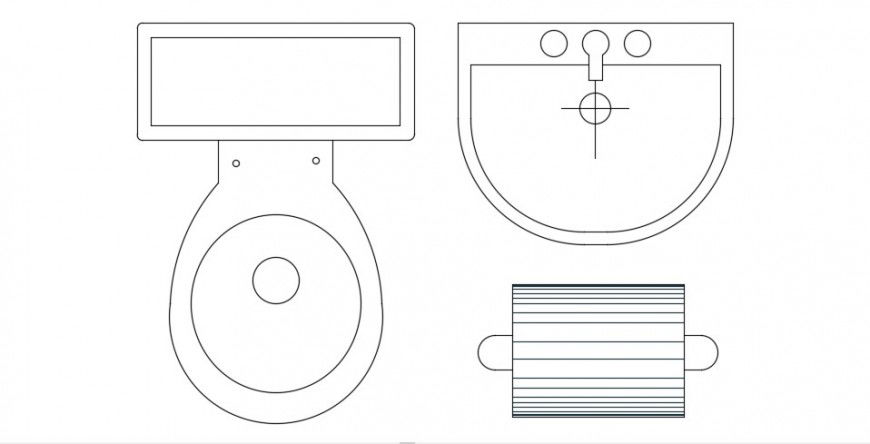 2d sanitary cad blocks dwg file