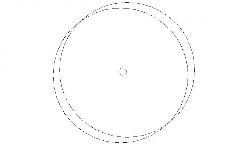 2D top view of plant model autocad file