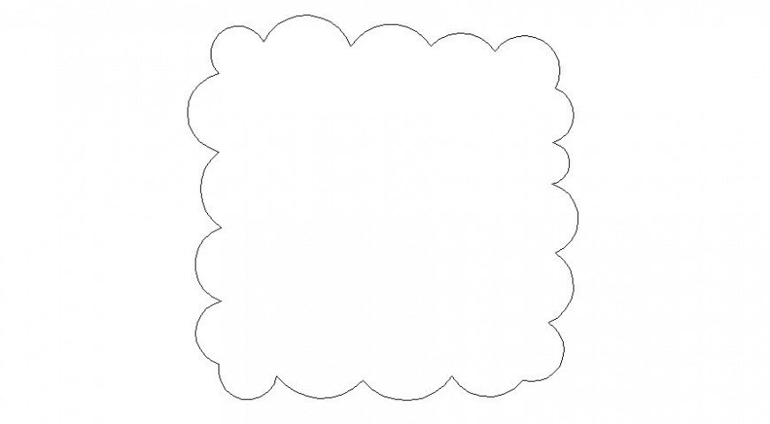 2d unit of top view of  tree layout autocad file