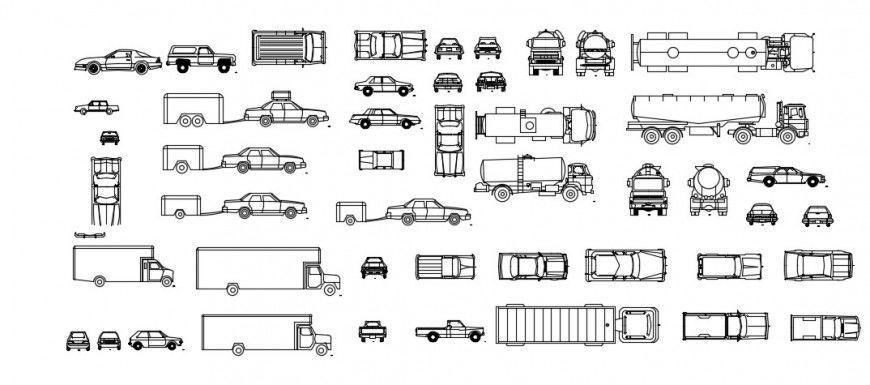 2d Vehicle cad blocks