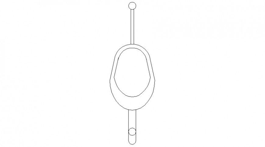 2d view drawings of men standing toilet autocad software file