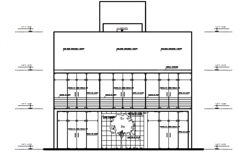 2d view drawings of sectional details of house autocad software file